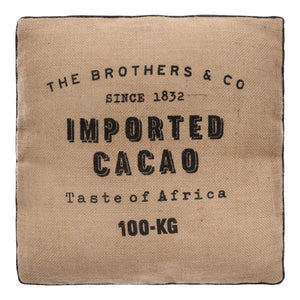 Pernă decorativă Atmosphera Cacao, 40x40 cm, Iută