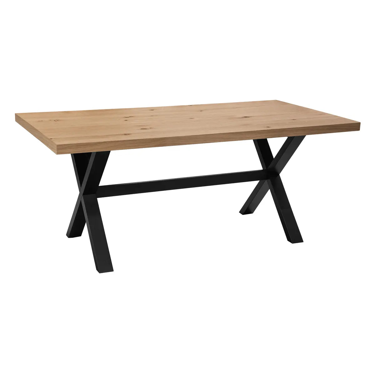 Masă de dining Steja, 180x90 cm, stejar și fag
