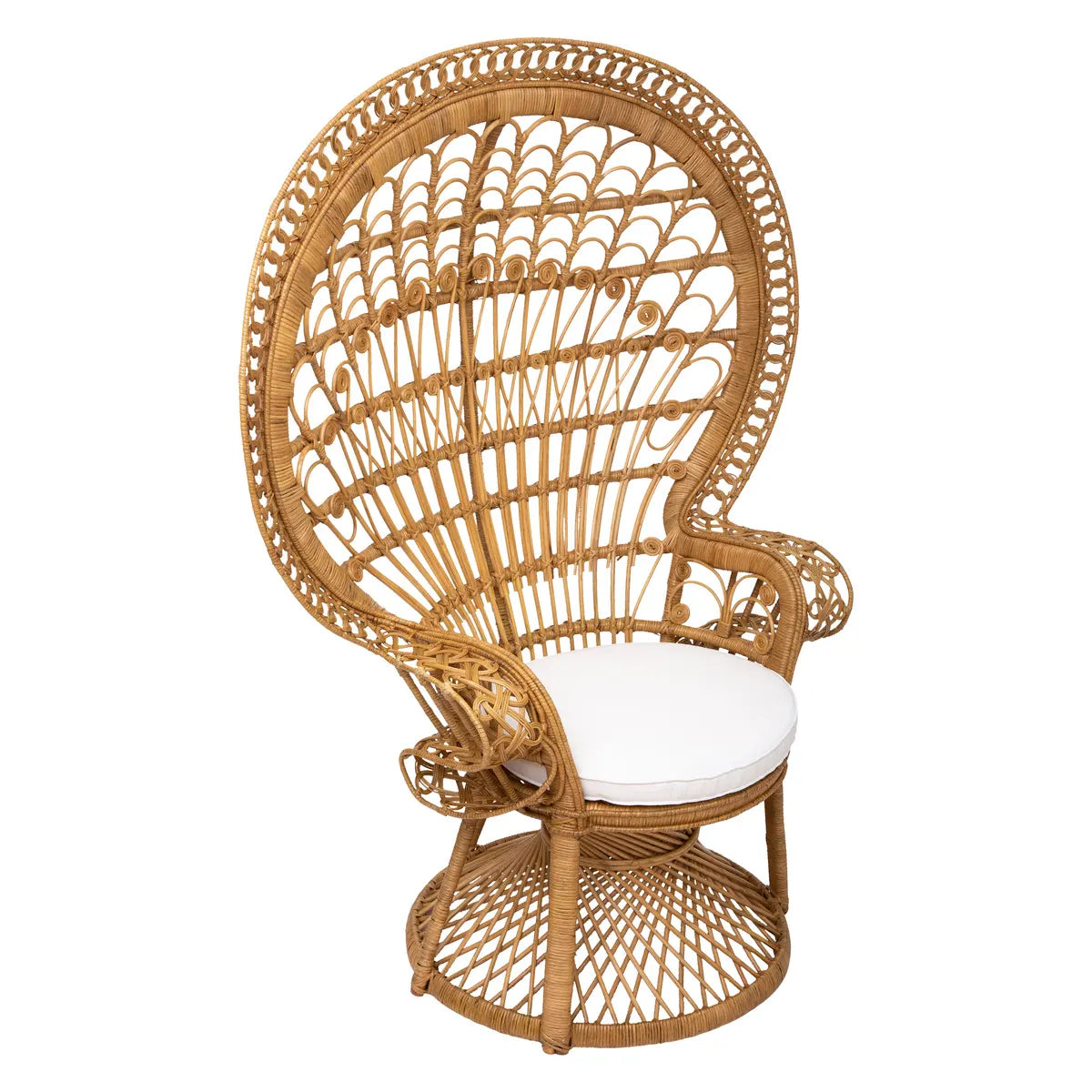 Atmosfera fotoliu Takta, Rattan, Alb