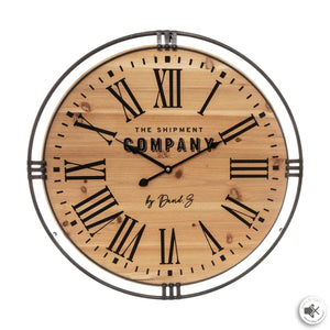 Ceas de perete Atmosphera The Colonial Factory, Ø58 cm, Metal și MDF