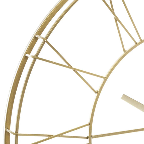 Ceas de perete Atmosphera Phil, Vintage, Ø70 cm, Metal auriu