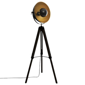 Lampion atmosphera Lahti, Metal și lemn, Negru, 156,5 cm