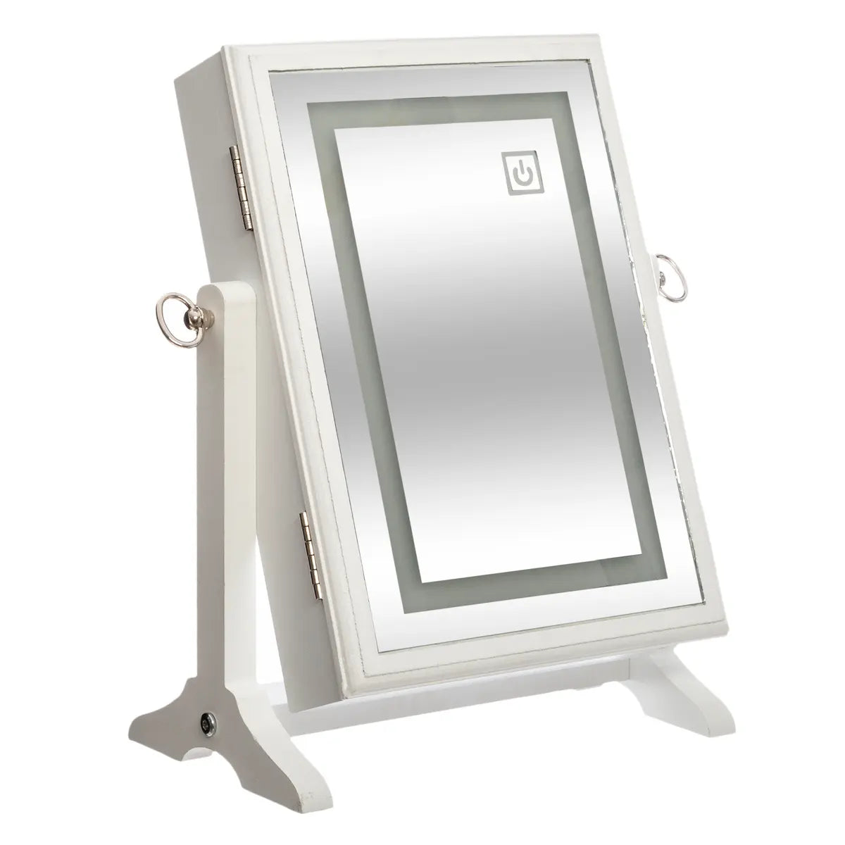 Oglindă cu depozitare Atmosphera Bettany, 36 cm, LED, MDF