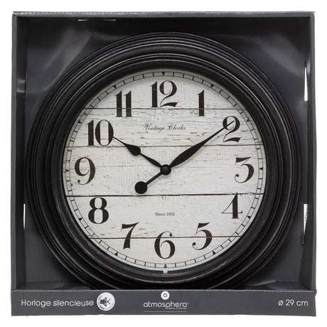 Ceas de perete Atmosphera Elyssa, cu ornamente, Ø29 cm, Plastic