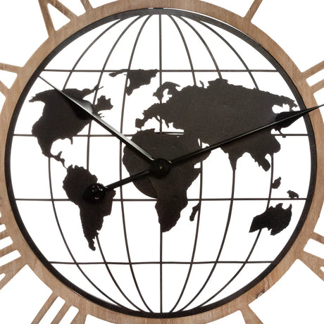 Ceas de perete Atmosphera Alessio, World, Ø67 cm, Metal