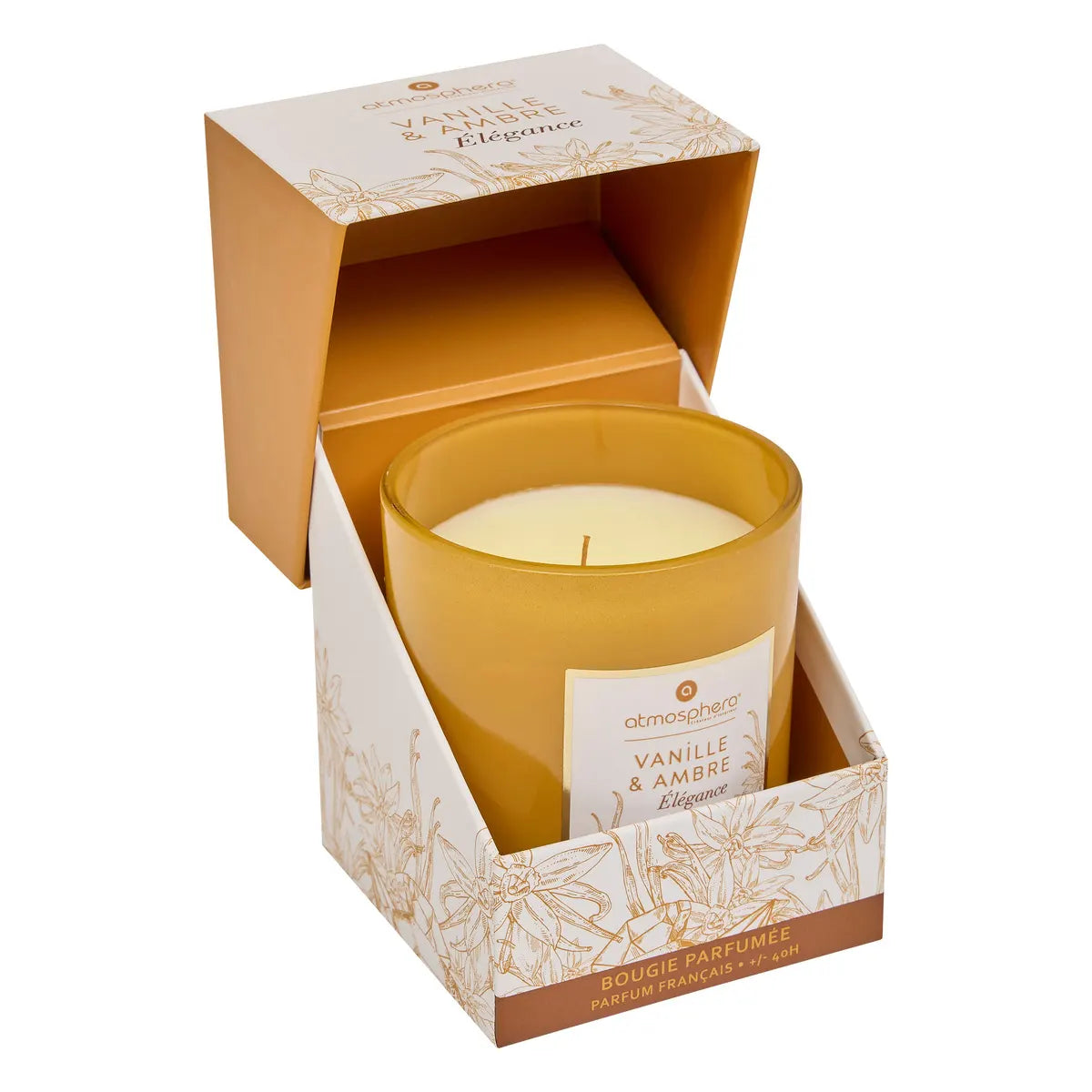 Lumânare parfumată Atmosphera Mael, Sticlă, 190 g