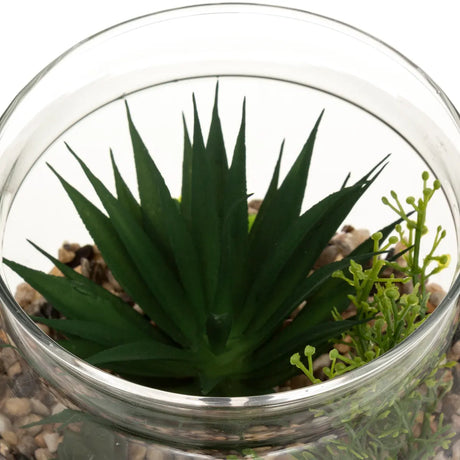 Terariu cu atmosferă de plante artificiale, 17,5 cm