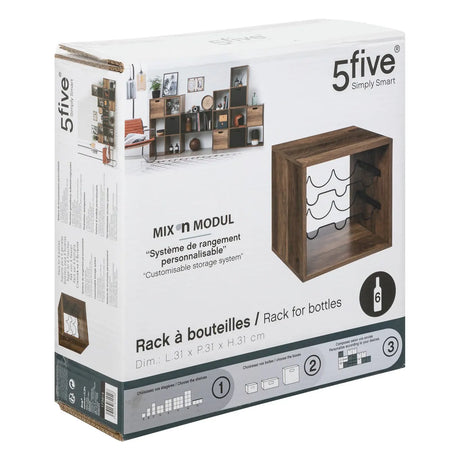 Suport vin 5five Mix &amp; Modul Industrial, 31x31 cm