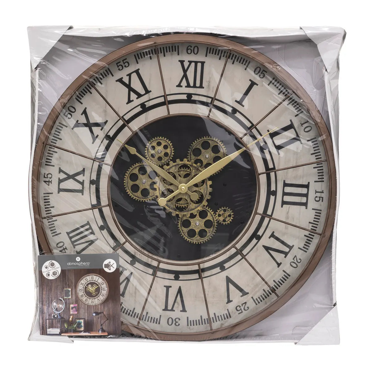 Ceas de perete Atmosphera Stella, Mecanism, Ø57 cm, Metal