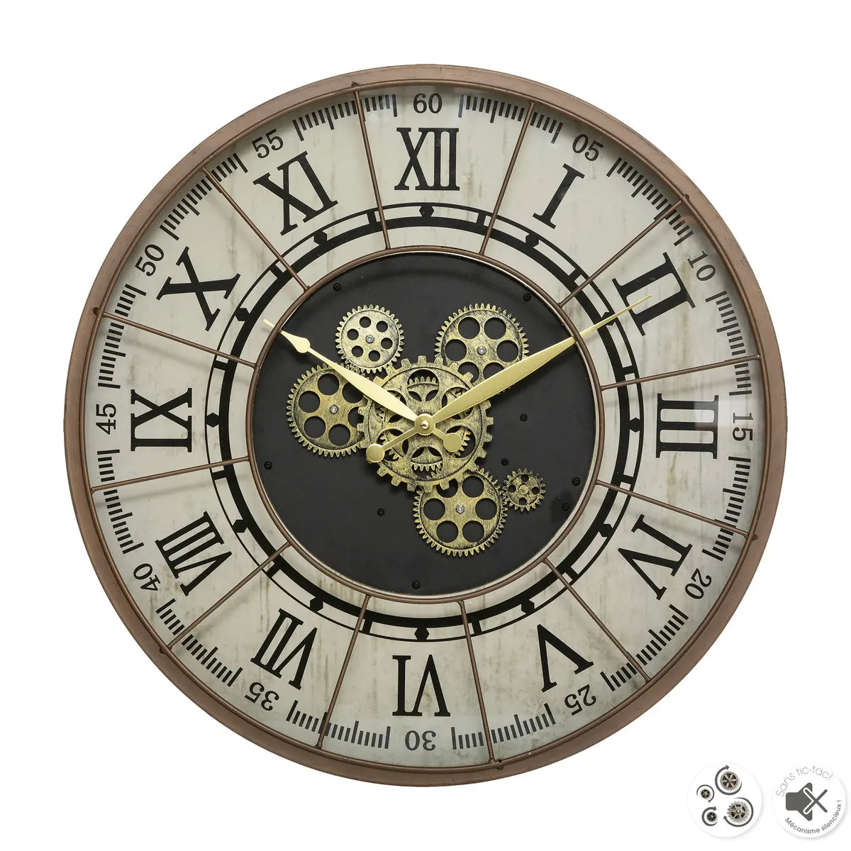 Ceas de perete Atmosphera Stella, Mecanism, Ø57 cm, Metal