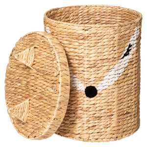 Coș de depozitare cu capac Fox, 37cm, Zambilă de apă