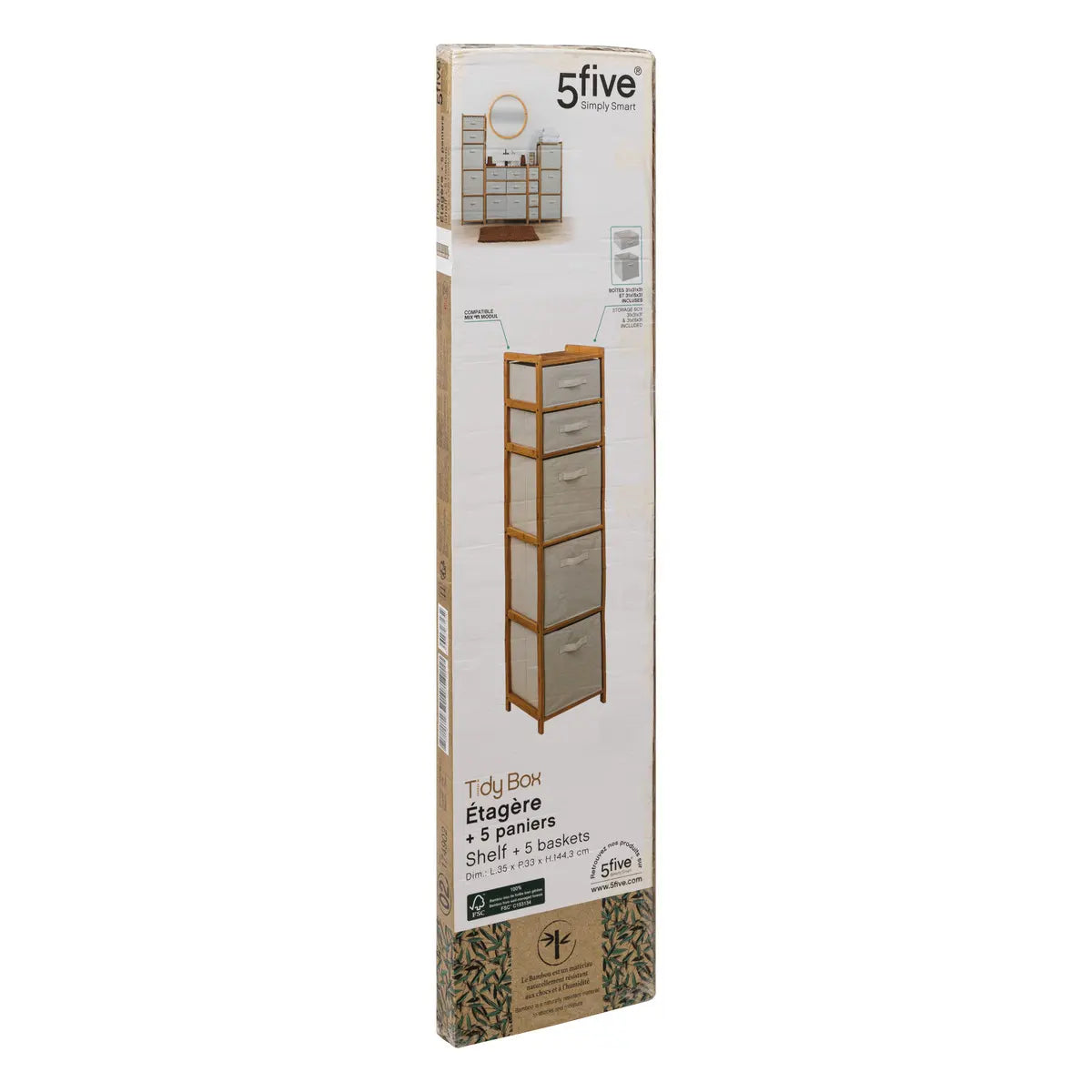 Raft 5five Tidy Box, 5 niveluri înălțime