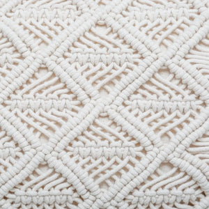Pernă decorativă Atmosphera Macrame, 30x50 cm, Ivory