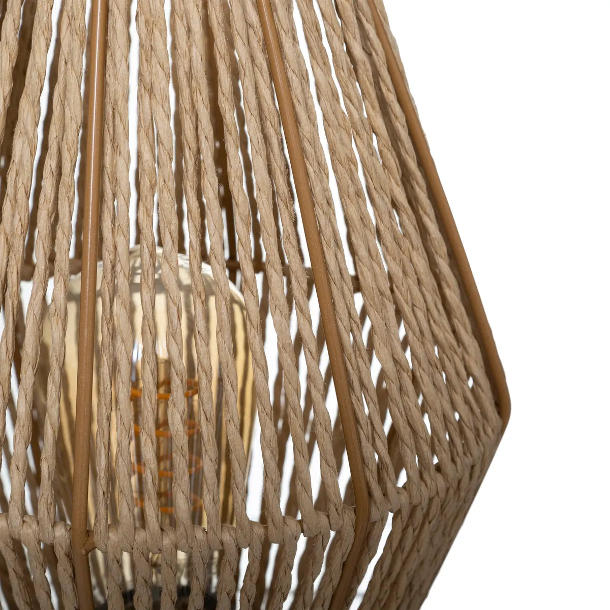 Lampion atmosphera Aissa, Lemn, Natural, 83 cm