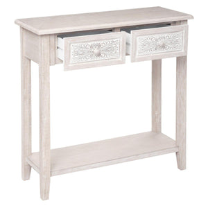 Masă consolă Atmosphera Hina, 80 x 30cm, MDF, Paulownia