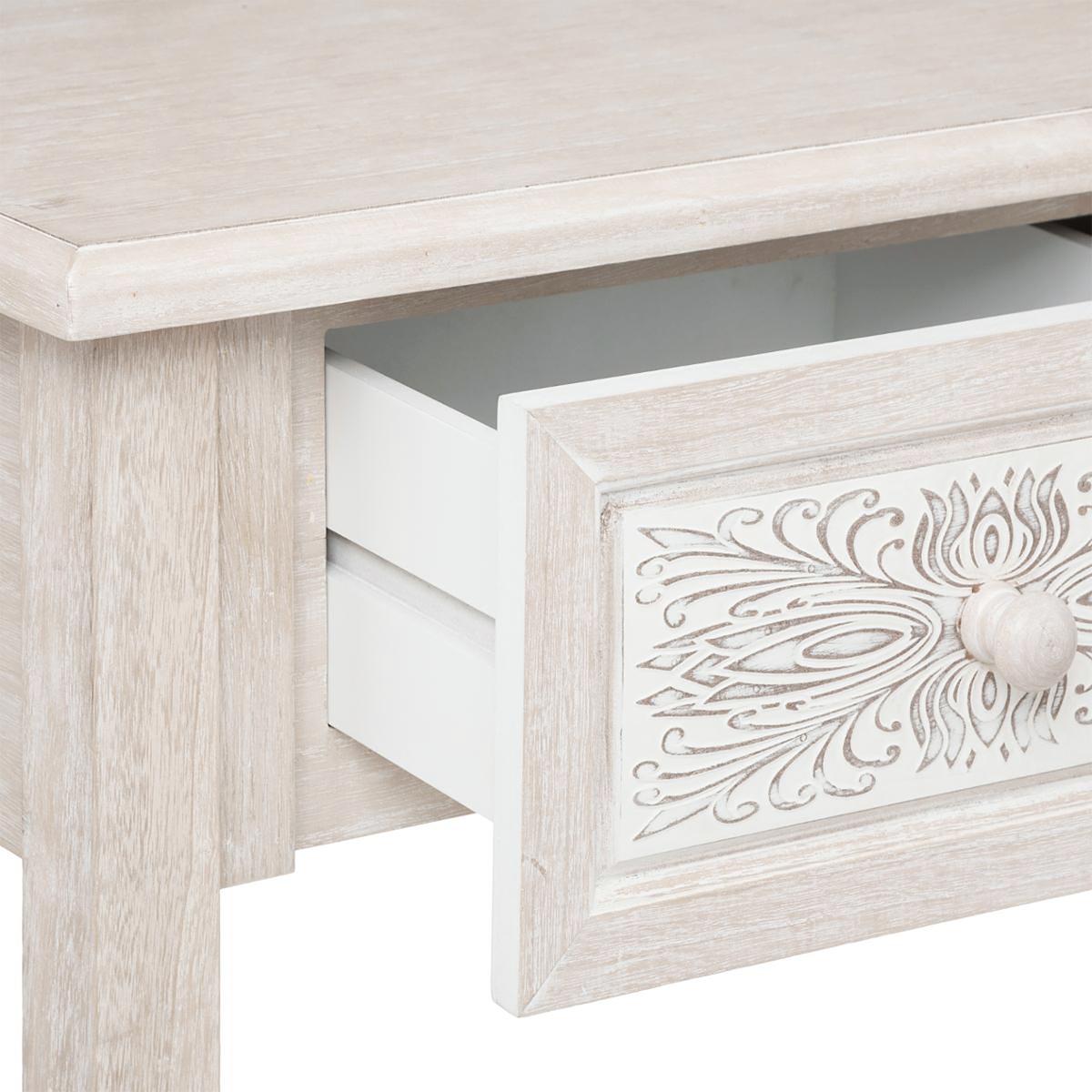 Masă consolă Atmosphera Hina, 80 x 30cm, MDF, Paulownia