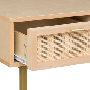 Masă de toaletă Atmosphera Rayo, 110 cm, mesteacăn, MDF