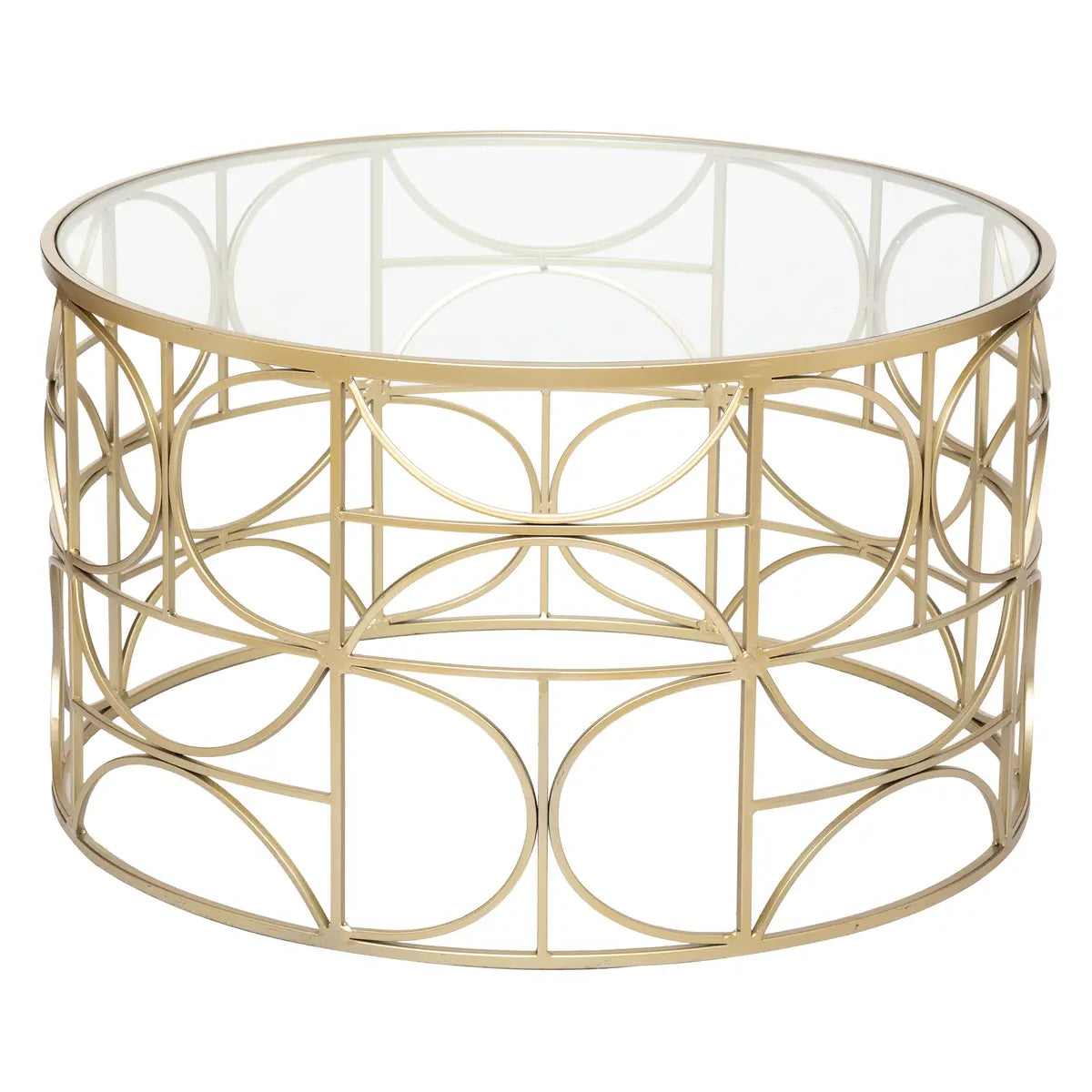 Masă de cafea Atmosphera Artif Gold, 70 cm, Auriu