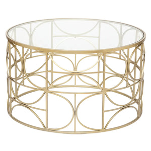 Masă de cafea Atmosphera Artif Gold, 70 cm, Auriu