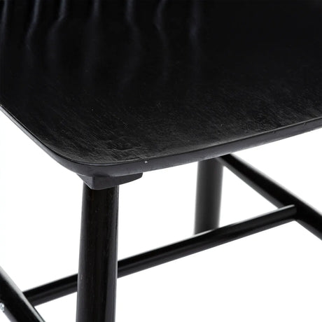 Scaun de sufragerie Atmosphera Isabel, Lemn, Negru