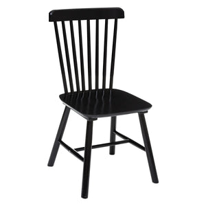 Scaun de sufragerie Atmosphera Isabel, Lemn, Negru