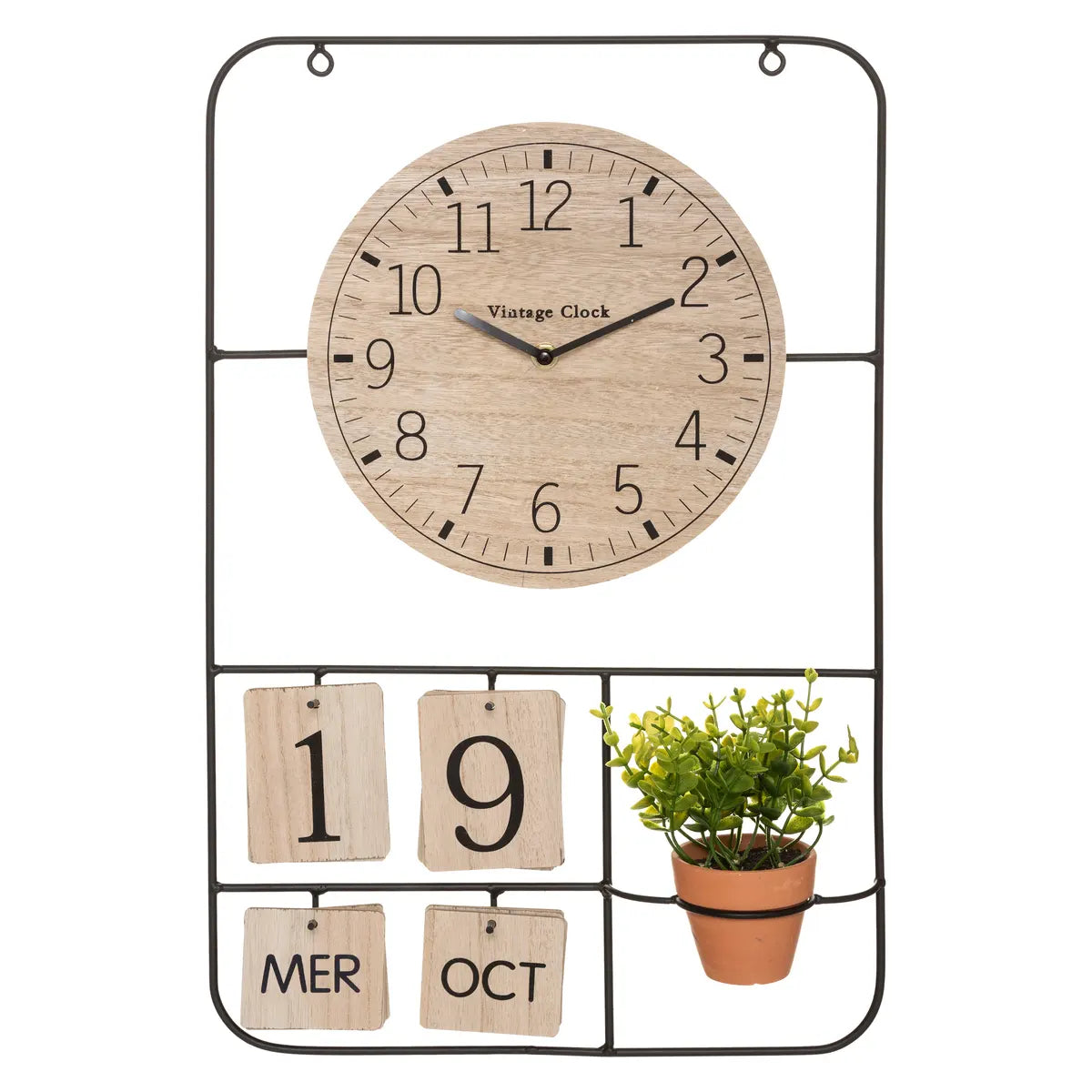 Ceas de masă Atmosphera Camille, înălțime 52 cm, MDF și metal
