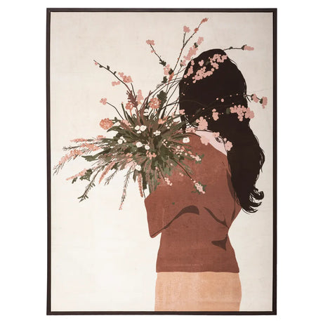 Pictură înrămată Atmosphera Woman, Imprimeu pe pânză 58x78 cm, Modele asortate