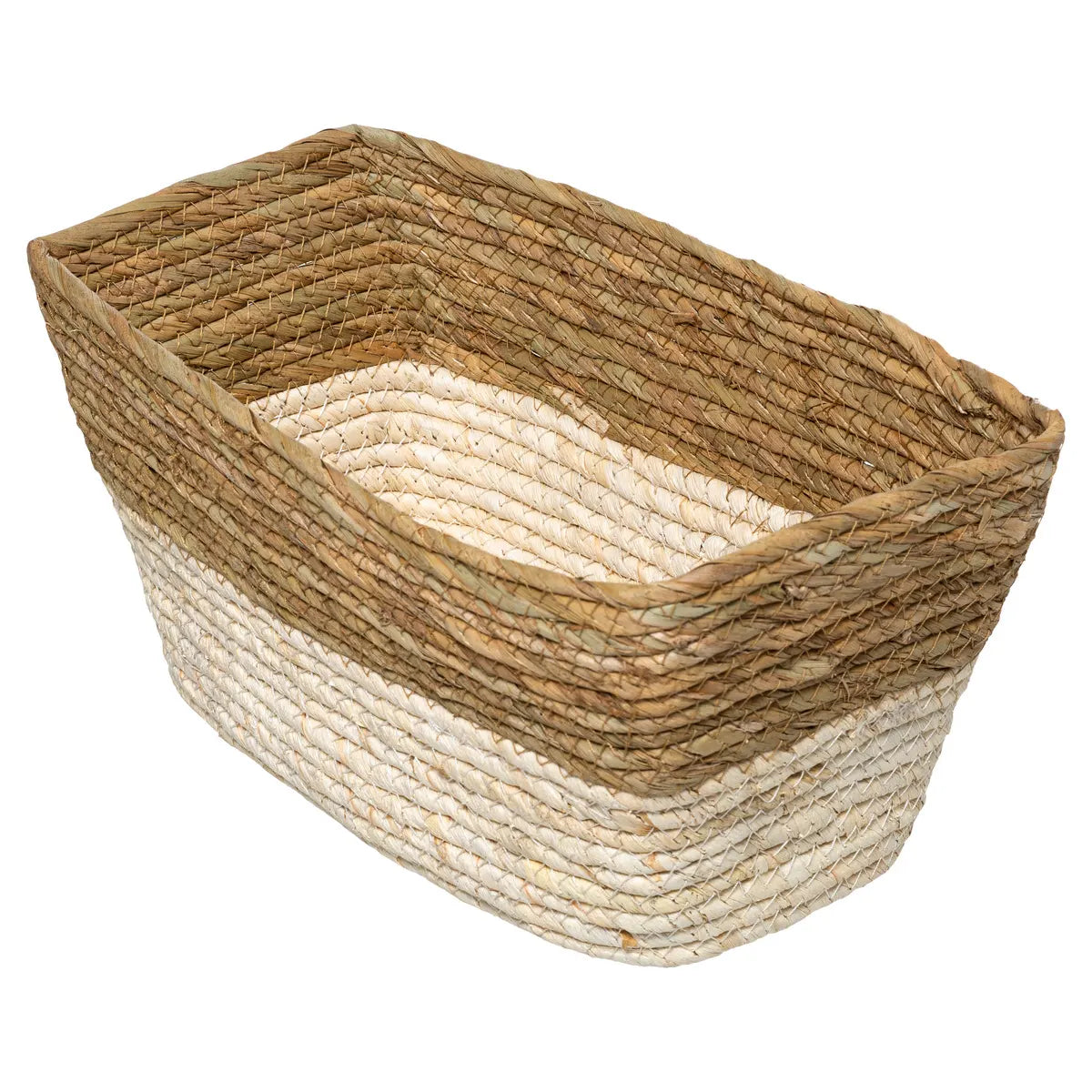 Кутия за съхранение 5five Mix & Modul, Двуцветна, Плетена, 15x31 cm