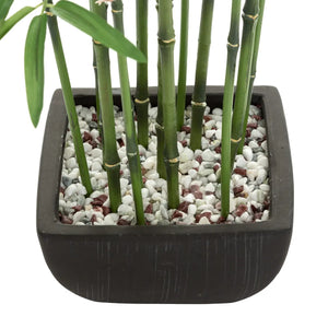 Atmosferă de plantă artificială din bambus, 180 cm, ceramică
