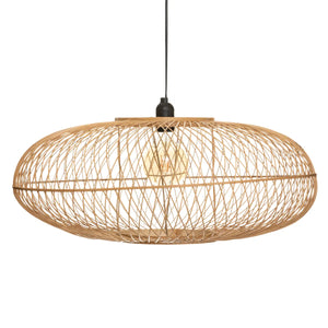 Lampă suspendată Atmosphere Loren, 60 cm, bambus