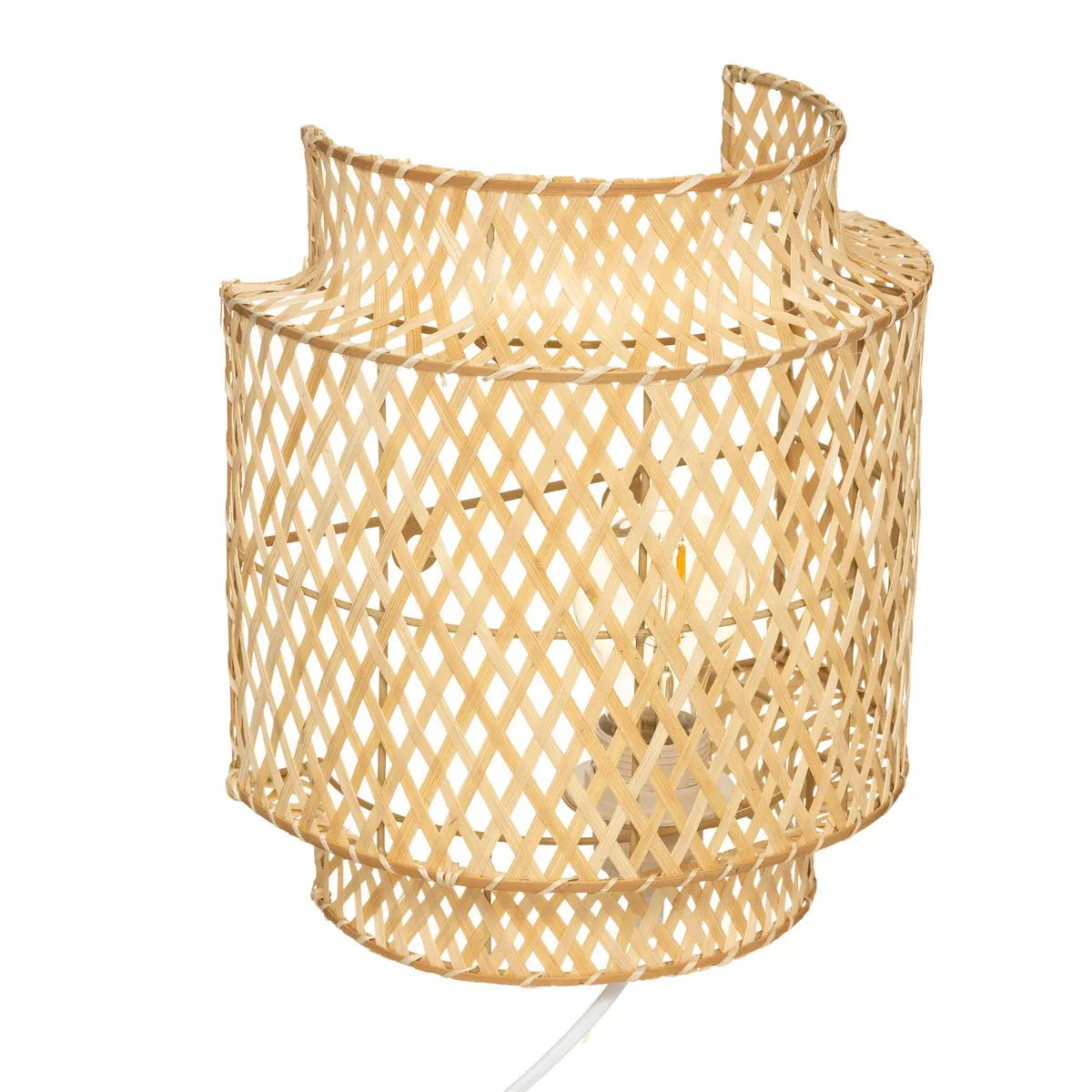 Lampă de perete Atmosphera Liby, 23 cm, Bambus