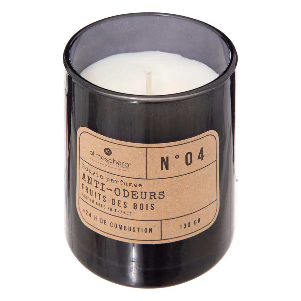 Lumânare parfumată Atmosphera anti-miros, sticlă, 130 g