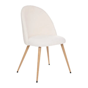 Scaun de sufragerie Atmosphera Slano, Boucle, Alb