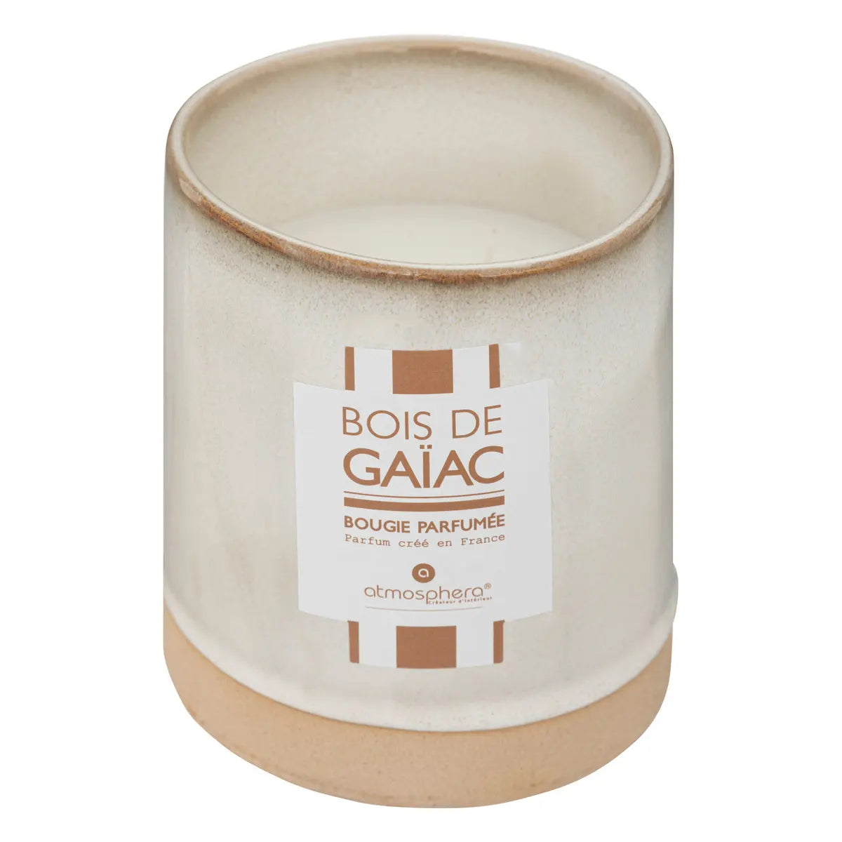 Lumânare parfumată Atmosphera Marty, Lemn de Guaiac, Ceramică, 600 g