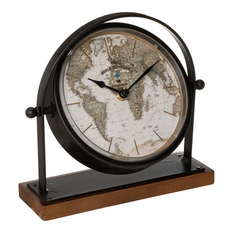 Ceas de masă Atmosphera Flavia, Înălțime 20 cm, Metal