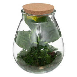 Terariu botanic cu atmosferă de plantă artificială, 29,5 cm