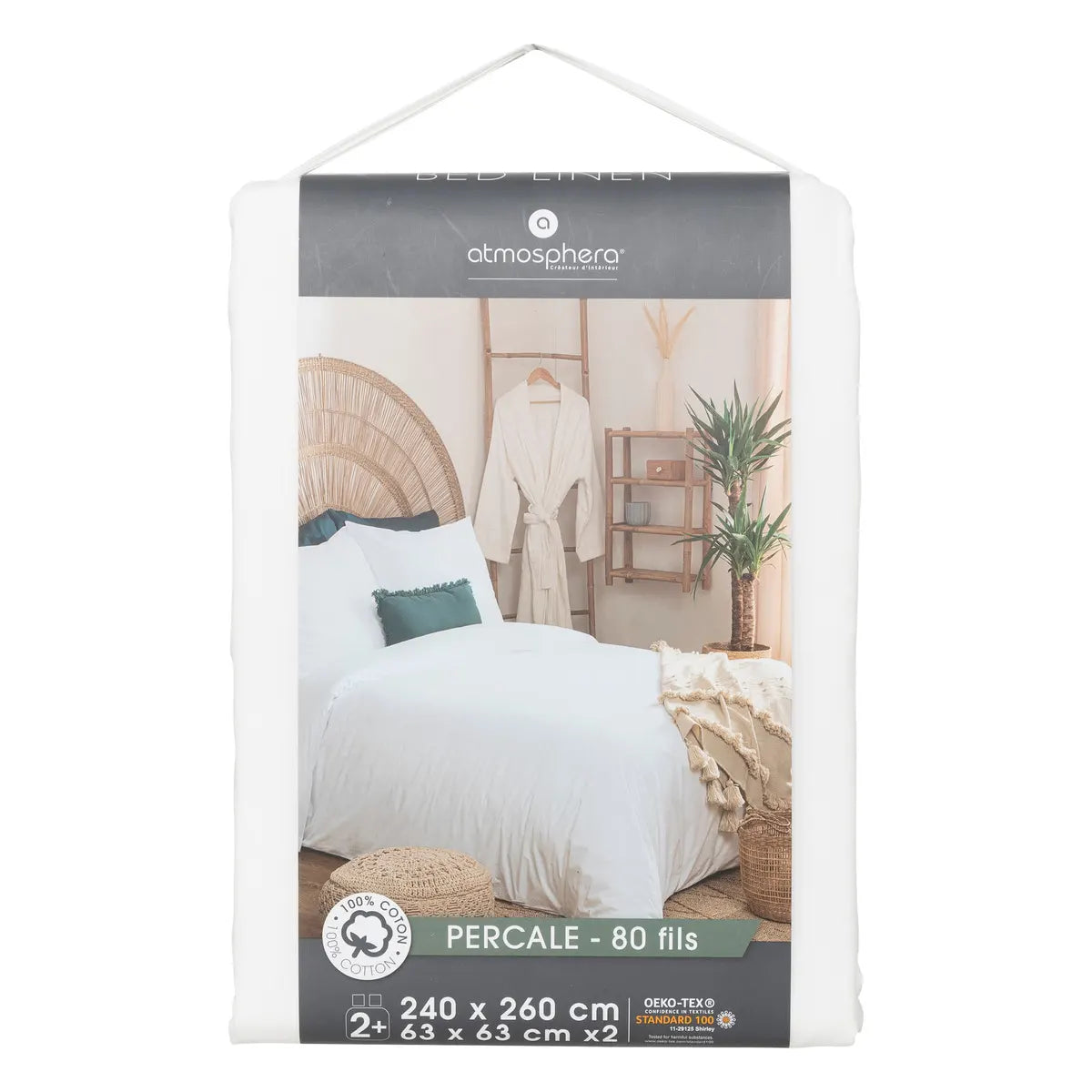Lenjerie de pat Atmosphera Landiha, Percale, 260x240 cm