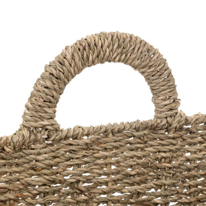 Coș decorativ suspendat Atmosphera Cora 40cm, paie