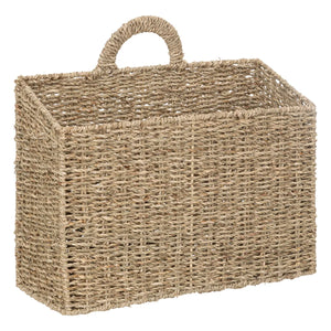 Coș decorativ suspendat Atmosphera Cora 40cm, paie