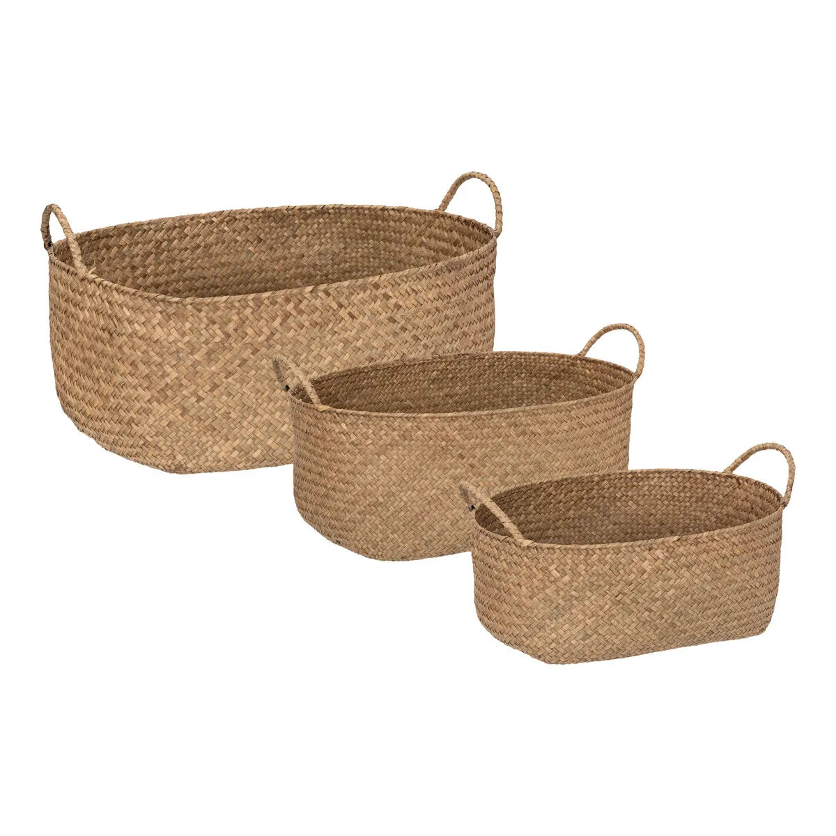 Set de coșuri pliabile Atmosphera Elora, 2 buc, Fibre vegetale