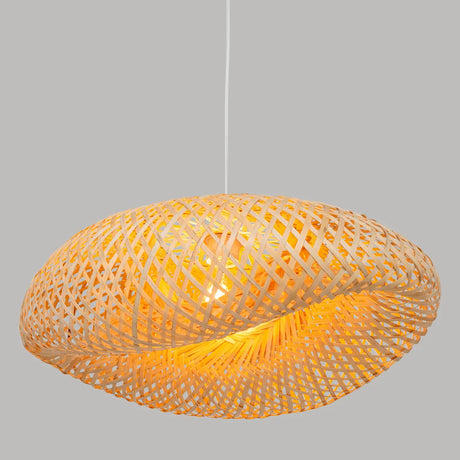 Lampă suspendată Beddy, 50 cm, bambus