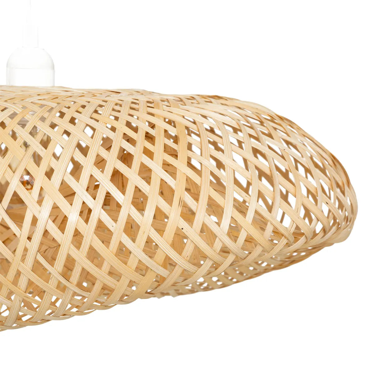 Lampă suspendată Beddy, 50 cm, bambus