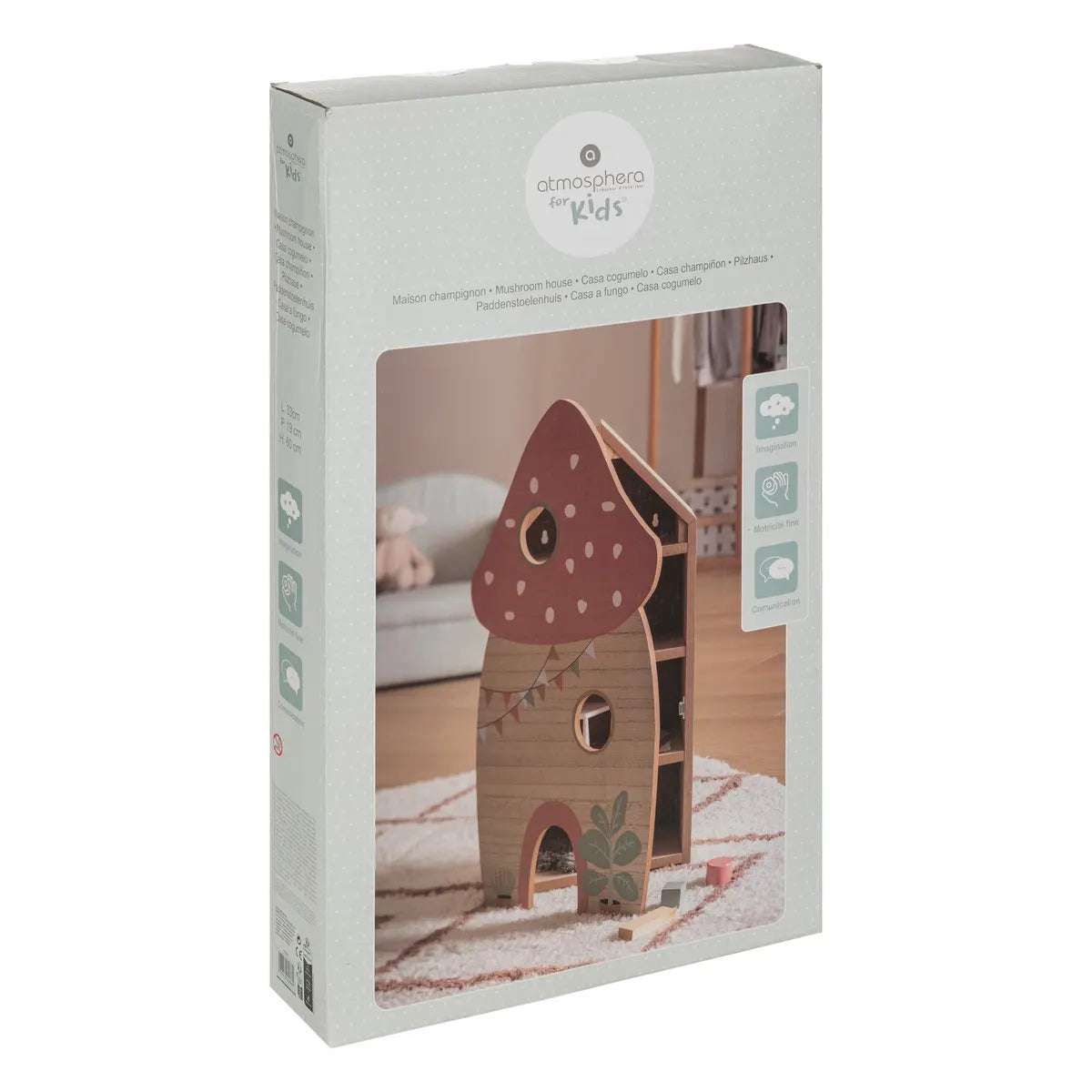 Dulap de depozitare pentru copii Atmosphera Mushroom, MDF