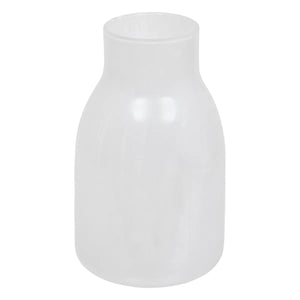 Vază Atmosphera Dola, 25 cm, sticlă, alb