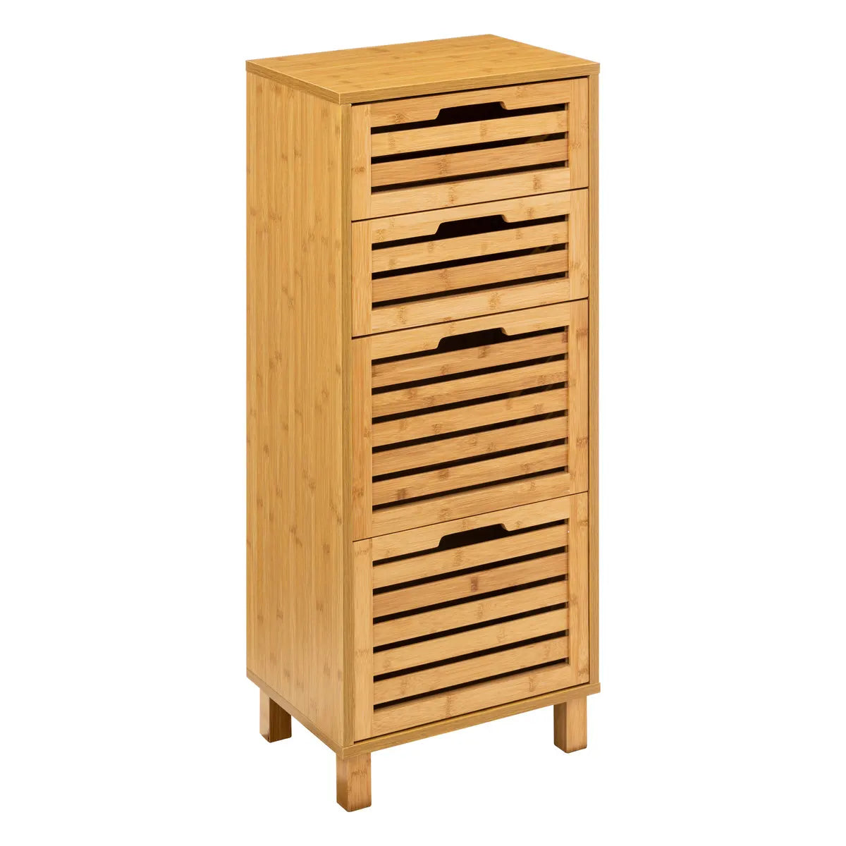 Dulap de baie 5five Sicla, 4 sertare, bambus