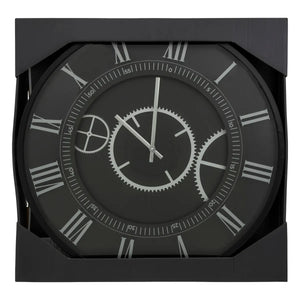 Ceas de perete Atmosphera Kerian, Ø57 cm, Metal negru