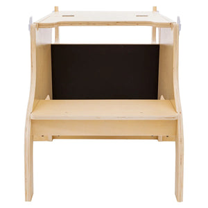 Masă-turn educațională Montessori 3 în 1 Atmosphera Alba, Lemn