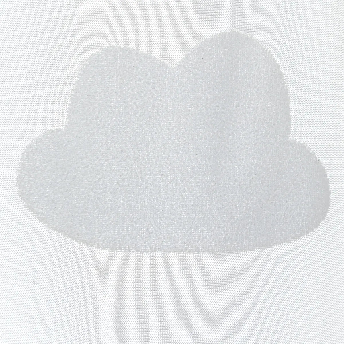 Perdea transparentă pentru copii Atmosphera Cloud, 140x240 cm, Alb