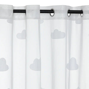 Perdea transparentă pentru copii Atmosphera Cloud, 140x240 cm, Alb