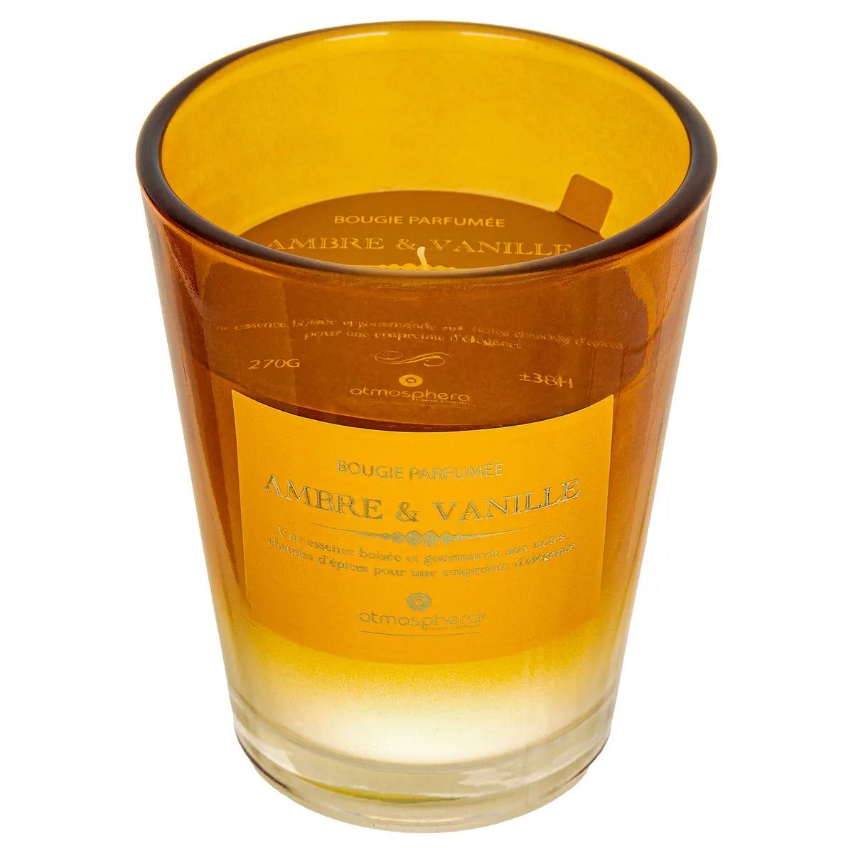 Lumânare parfumată Atmosphera Alma, Sticlă, 270 g